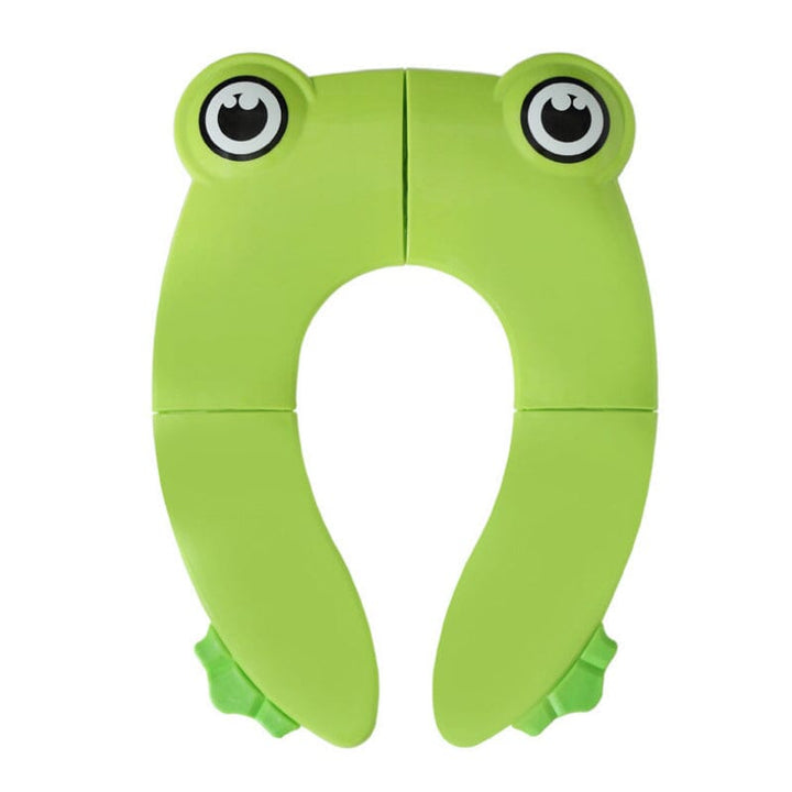 Children's folding portable potty seat with splash guard, designed for boys and girls, hygienic