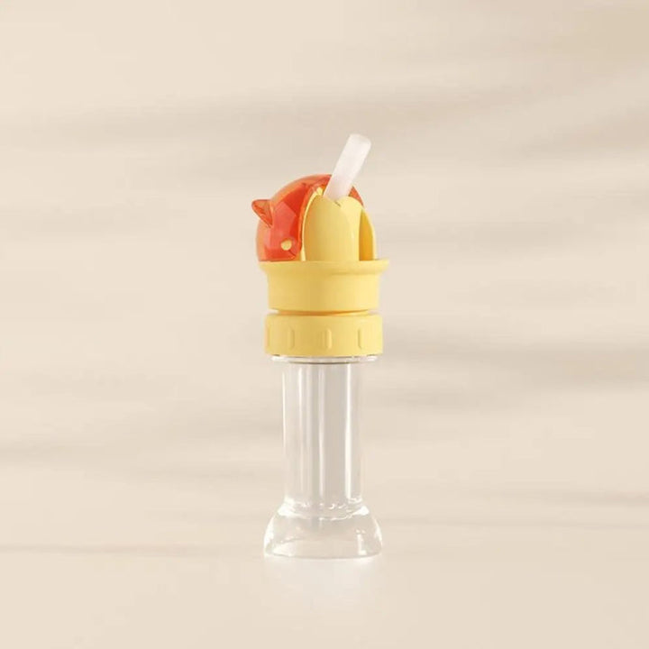 Reusable straw lid for baby's water bottle, designed for easy cleaning and maintenance.