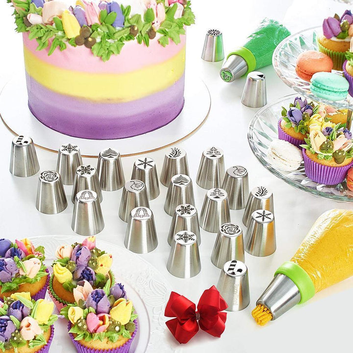 Baking decorating nozzles kit for charming holiday dessert creations
