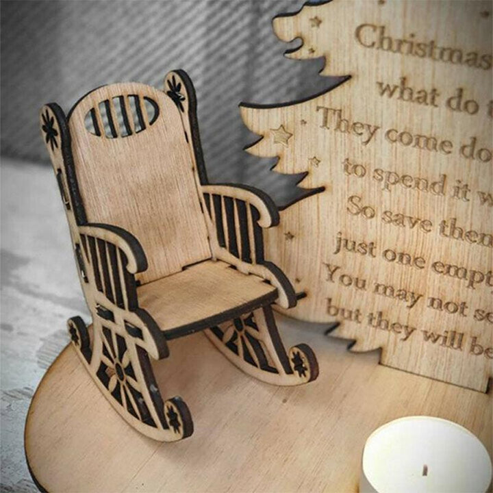 Elegant Christmas ornament for loved ones, doubles as a candle holder, a poignant holiday decor item.