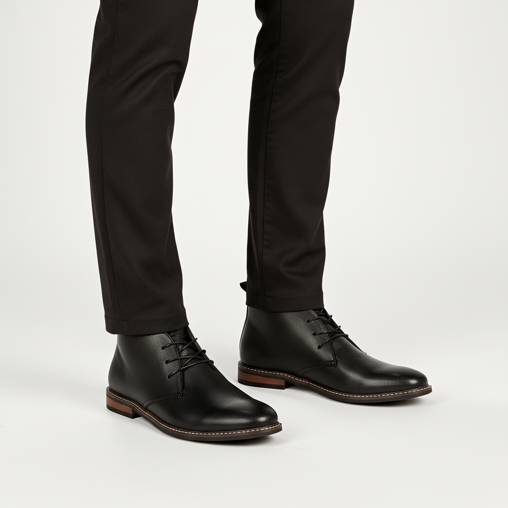 High-quality men's classic dress shoes, brown, comfortable and durable for professional & daily wear.
