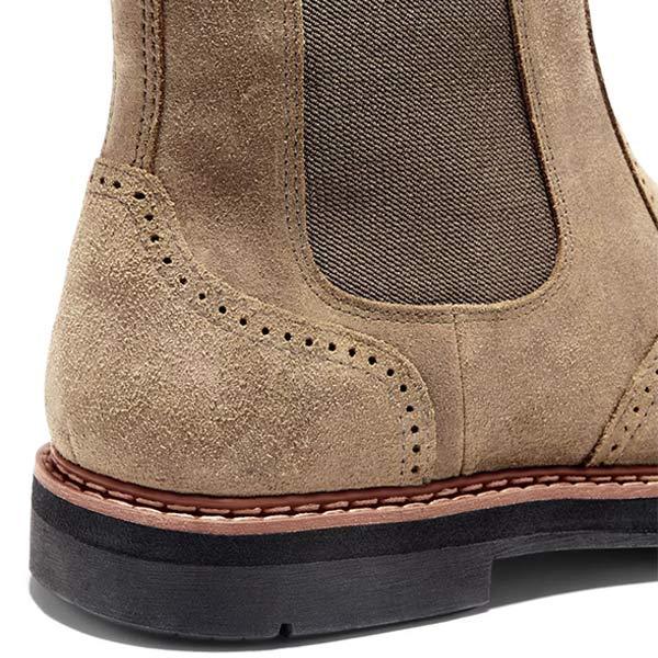 Timeless black men's Chelsea boots, smooth faux leather, elastic side for classic, easy-on style.