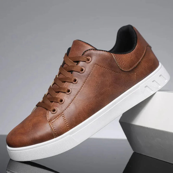 Classic men's dress shoes with a durable protective toe cap. Elegant formal footwear for versatile style & comfort.