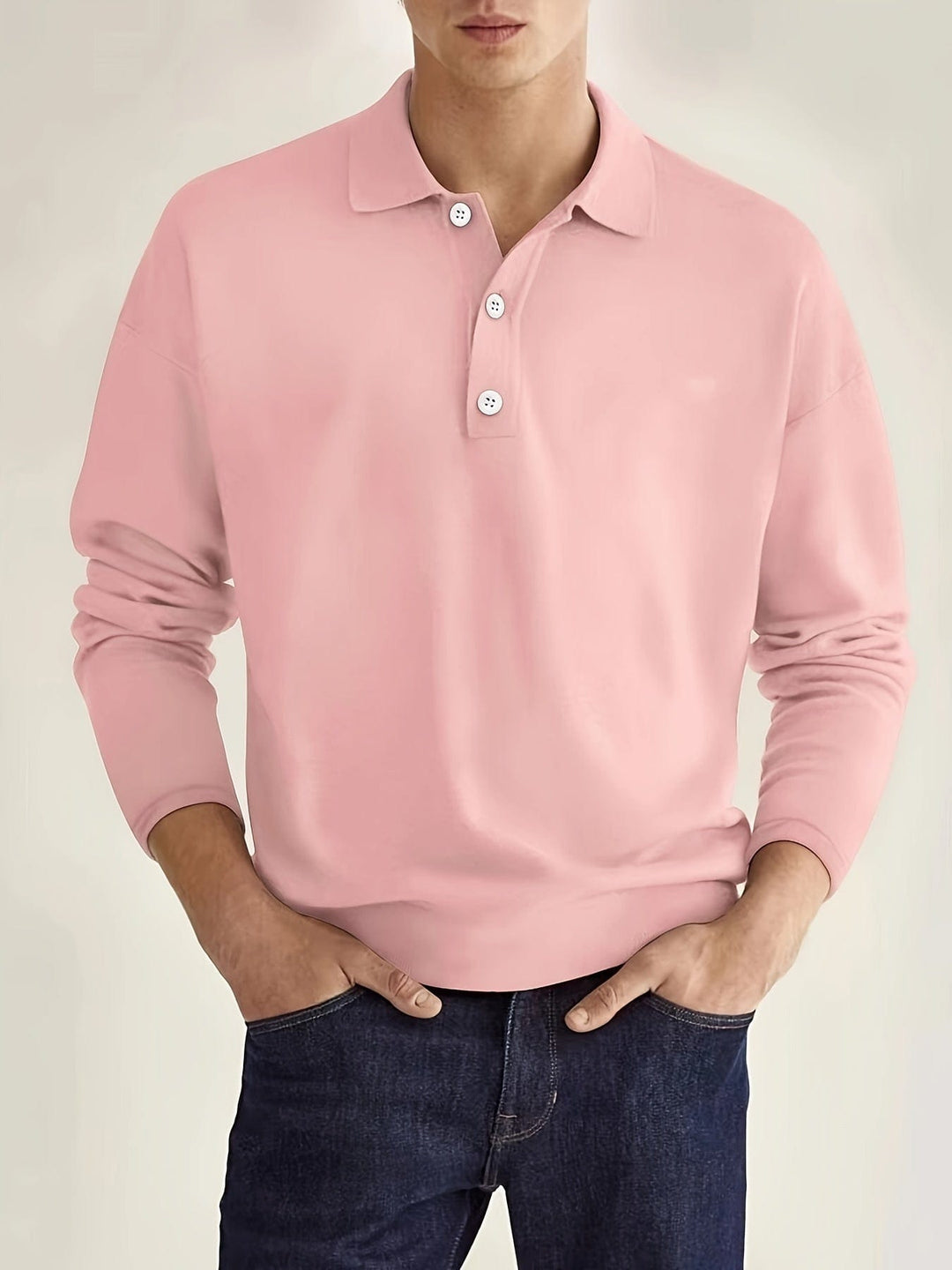 Matthias men's long sleeve polo, a classic and versatile addition to men's fashion.