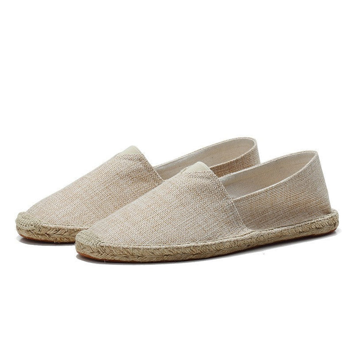 Classic men's espadrilles, comfortable slip-on shoes for summer and resort.