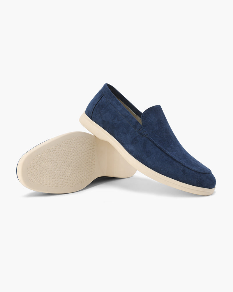 Men's sleek slip-on loafers, perfect for business or leisure. Enhanced comfort insole for support.