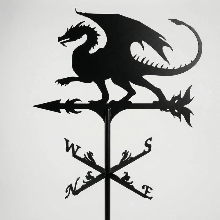 Large statement weathervane for high visibility, perfect for extensive rooftop decor.