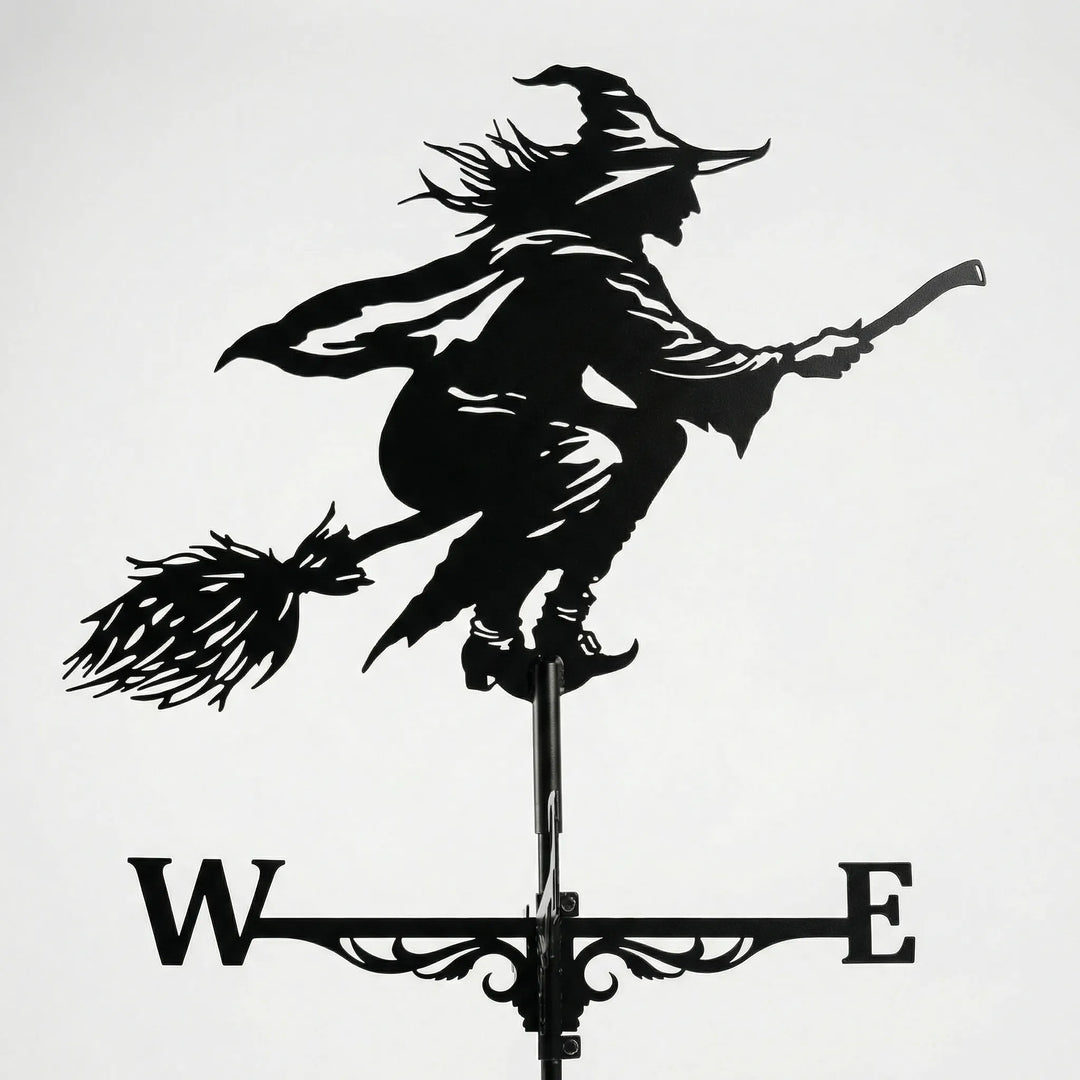 Compact weathervane for small gardens, a subtle yet effective wind indicator.