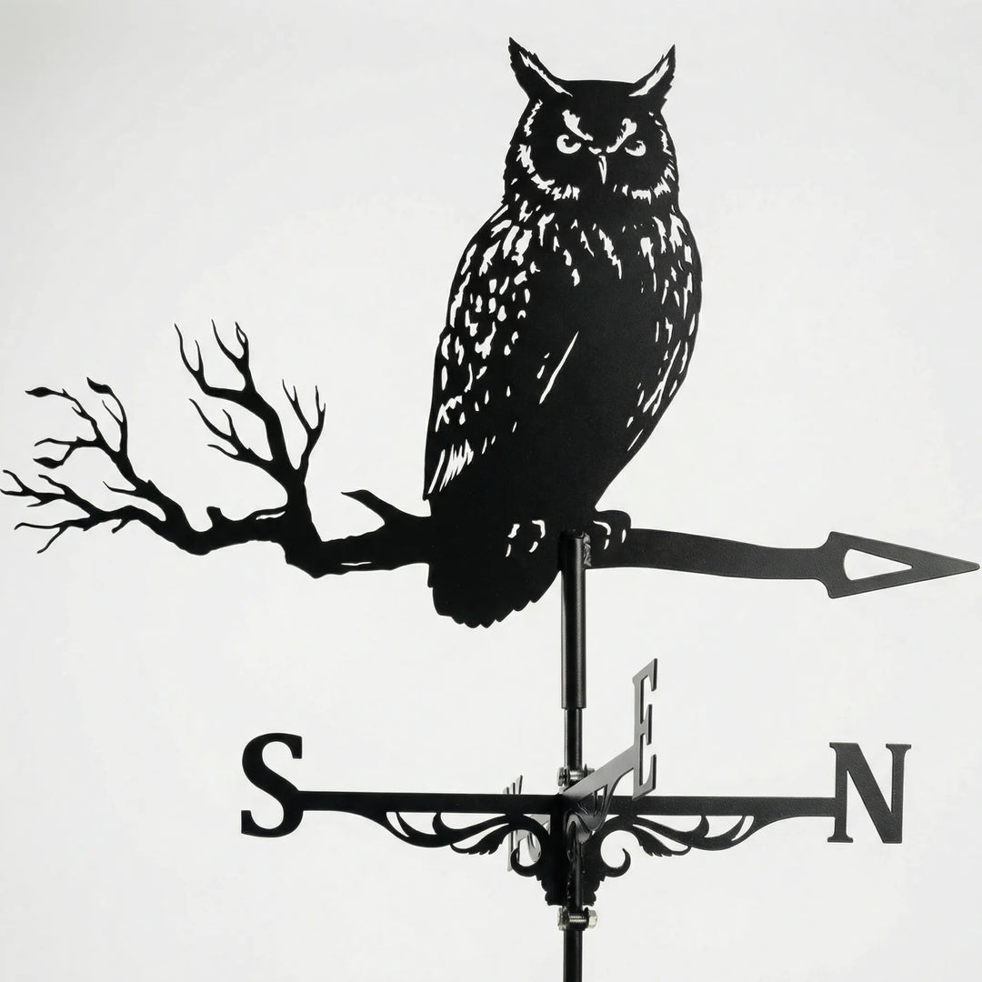 Bronze weathervane, functioning as a precise wind indicator & striking rooftop decor.
