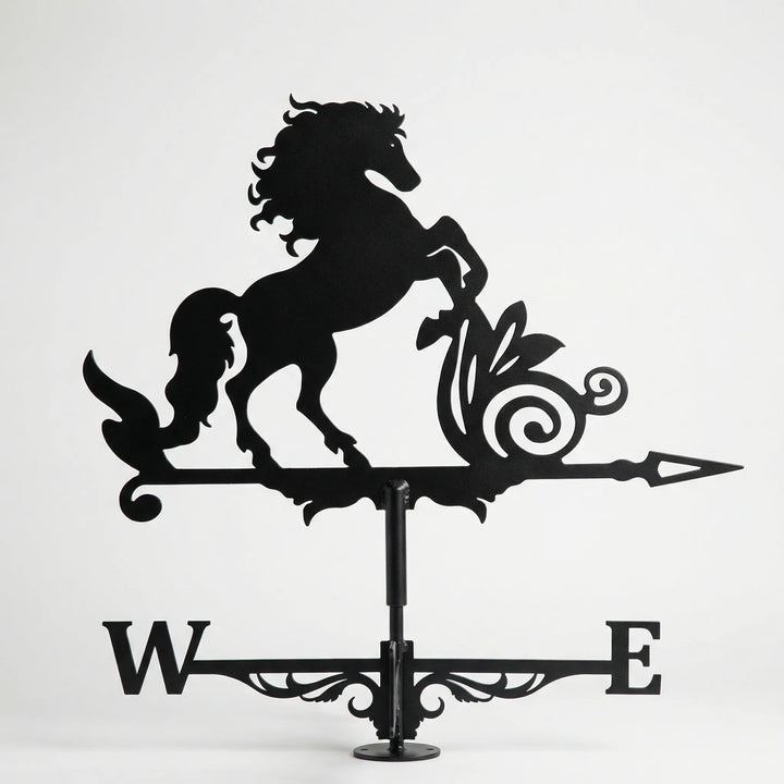 Antiqued finish weathervane, adding rustic charm to garden decor & home exterior.