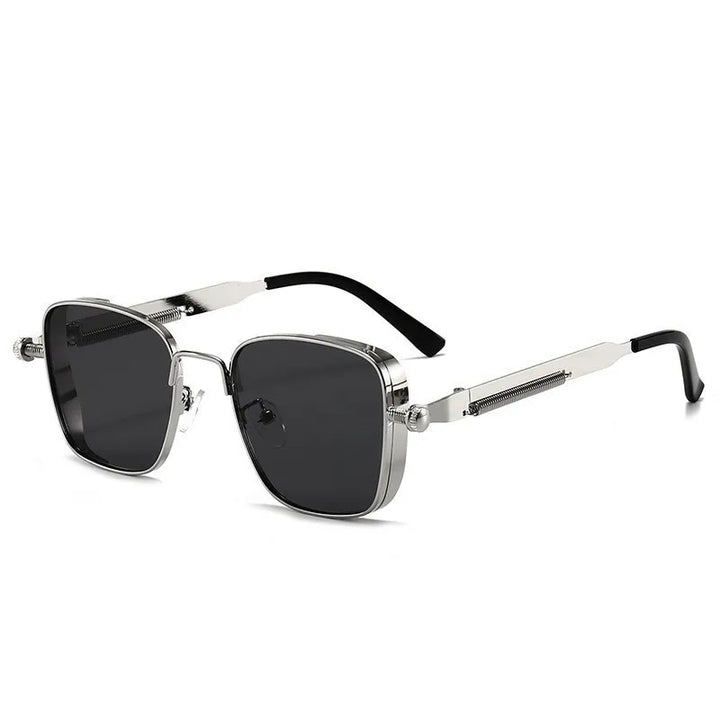 Pair of unisex classic round sunglasses, offering superior UV400 sun protection for everyday wear.