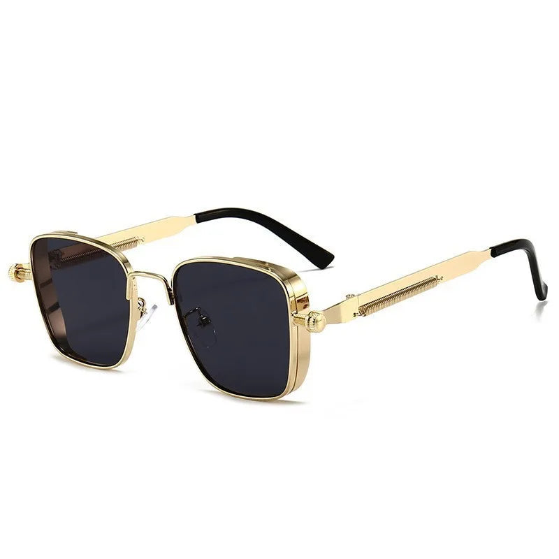 Trendy round eyewear with UV400 lenses, designed for both men and women, displayed on a clean background.