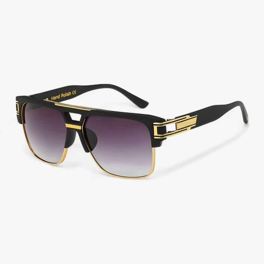 Trendy square framed mirrored sunglasses, perfect for summer glare protection eyewear.