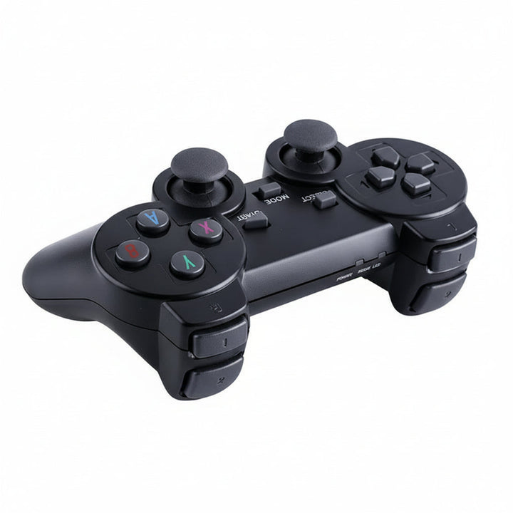 Retro HDMI game stick for TV, featuring 20,000+ classic arcade games & wireless multiplayer fun.