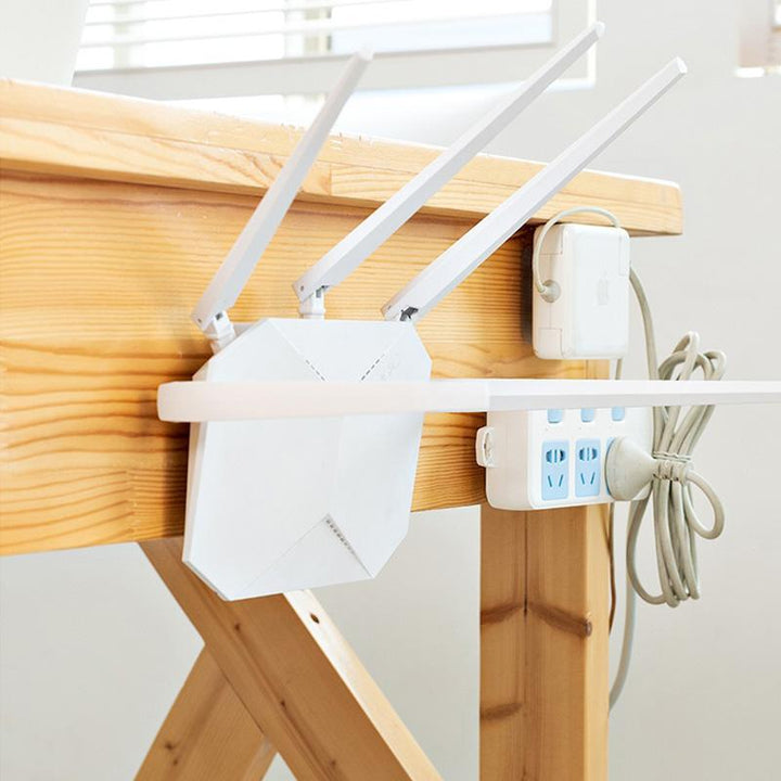 Set of clear no-drill wall hooks for bathroom accessories, waterproof & oilproof, leaves no residue