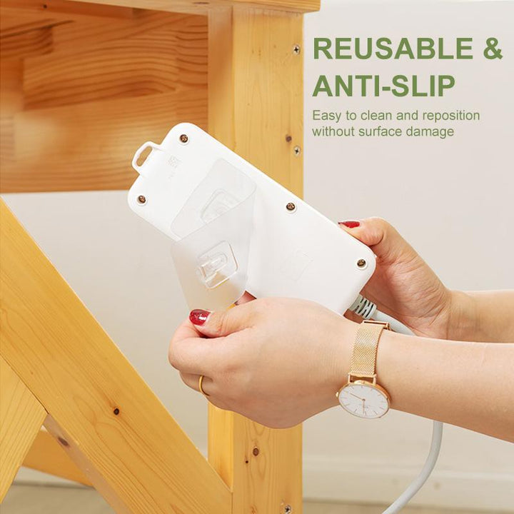 Heavy-duty transparent adhesive hooks, perfect for hanging kitchen utensils & small household items