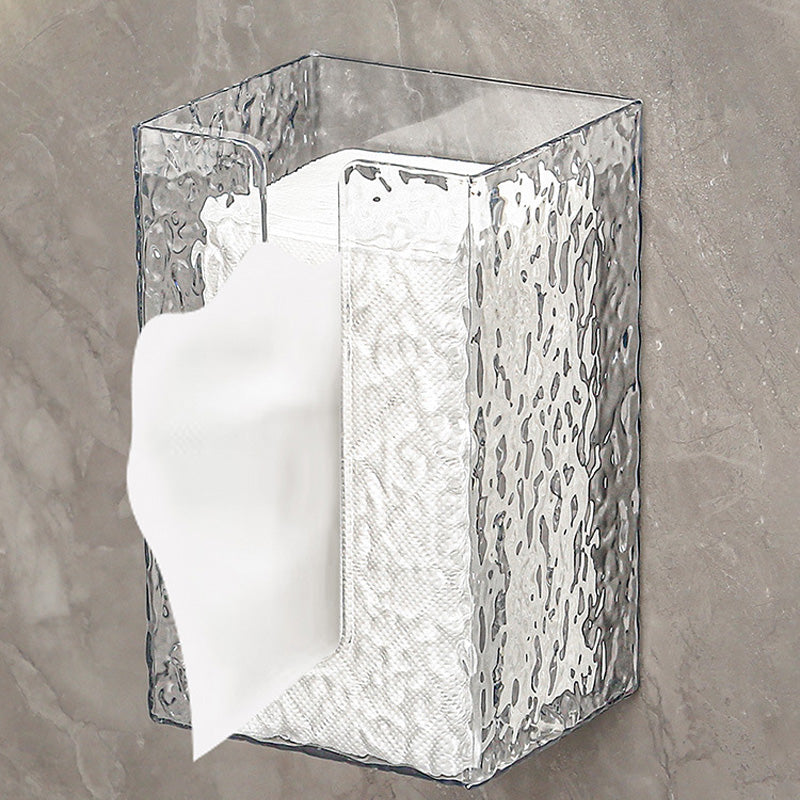 Glacier Pattern Home Organizer, clear storage box for modern bathroom, kitchen, or desk decor.