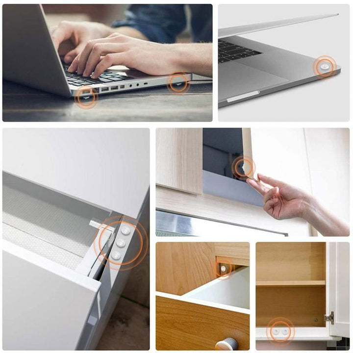 Self-adhesive rubber stoppers for cabinet doors, clear & anti-scratch protection