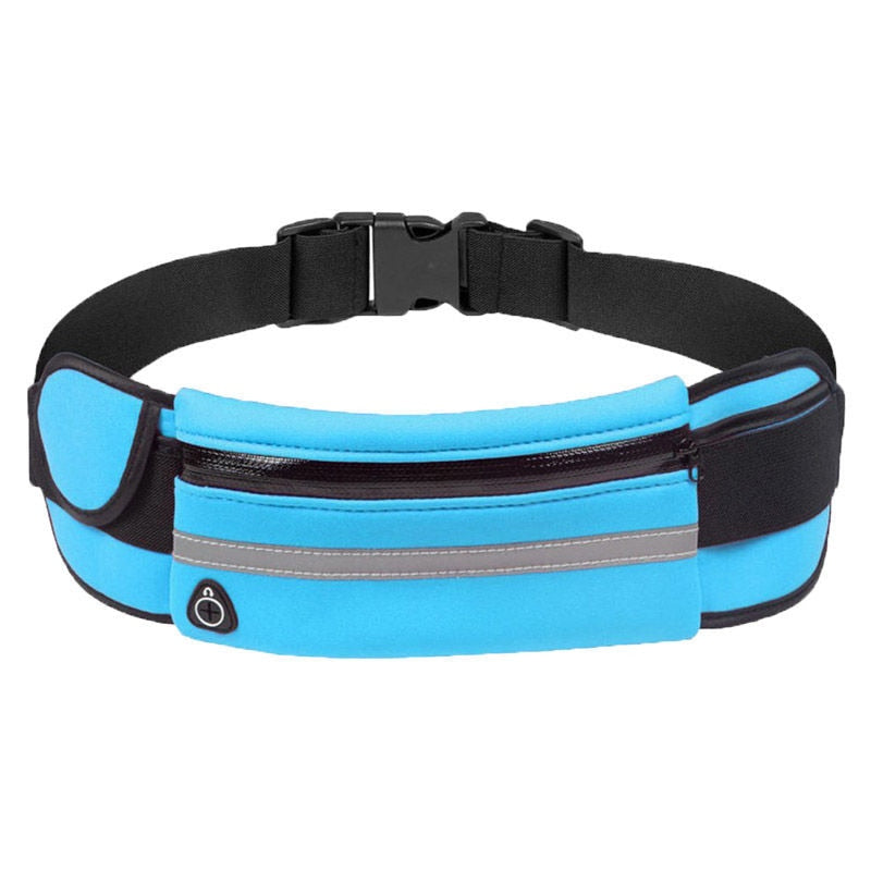 Sports accessories pack: two water-resistant running belts, ideal for securely carrying phone & valuables.