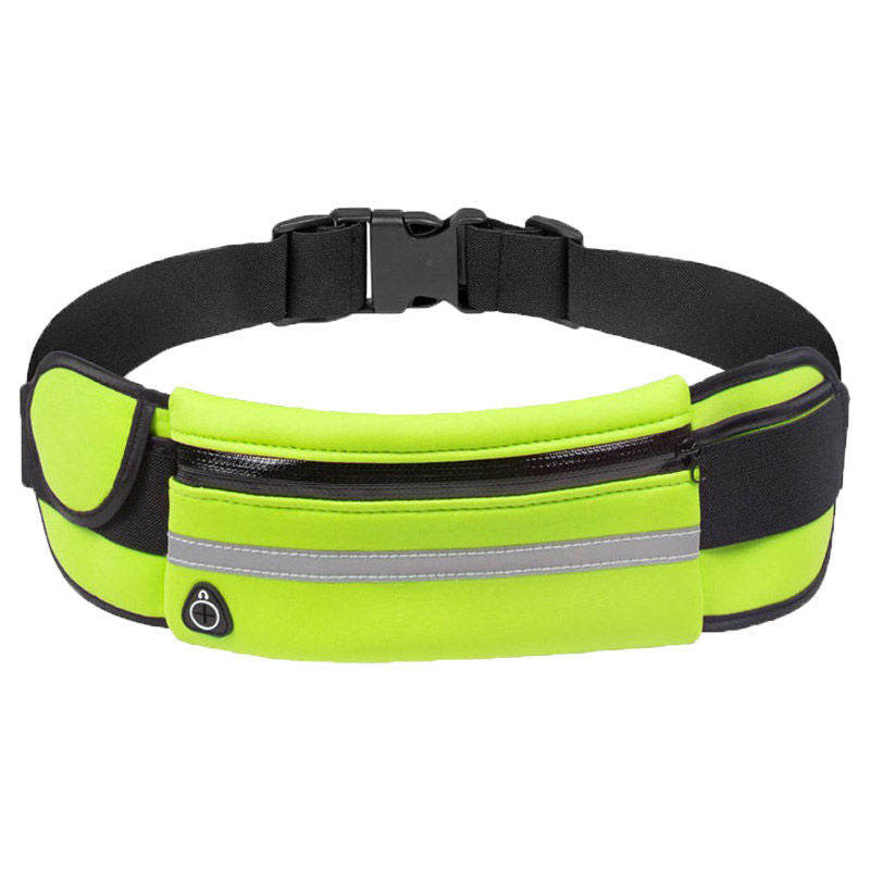 Water-resistant running belt twin pack, black, for hands-free convenience during fitness & outdoor activities.