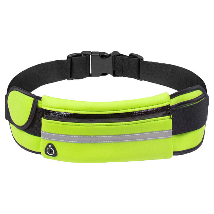 Water-resistant running belt twin pack, black, for hands-free convenience during fitness & outdoor activities.