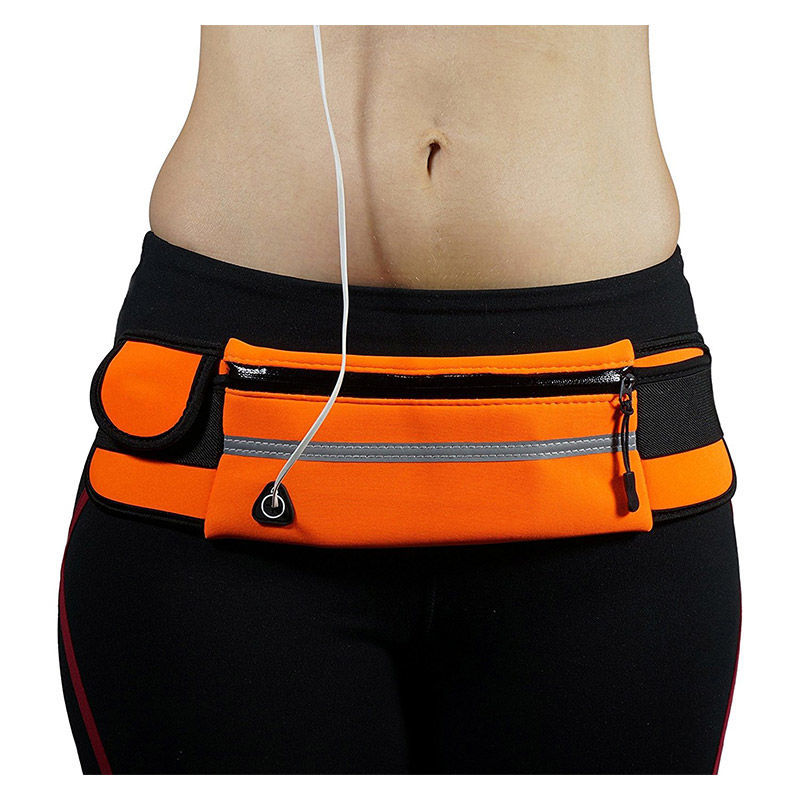 Runners' essentials: two water-resistant unisex running belts for phones & small items, ideal for fitness.