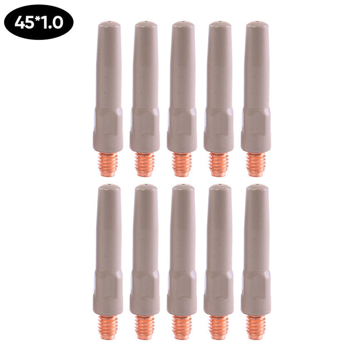Universal welding gun nozzle, a key component for welding, with long-lasting anti-slag coating