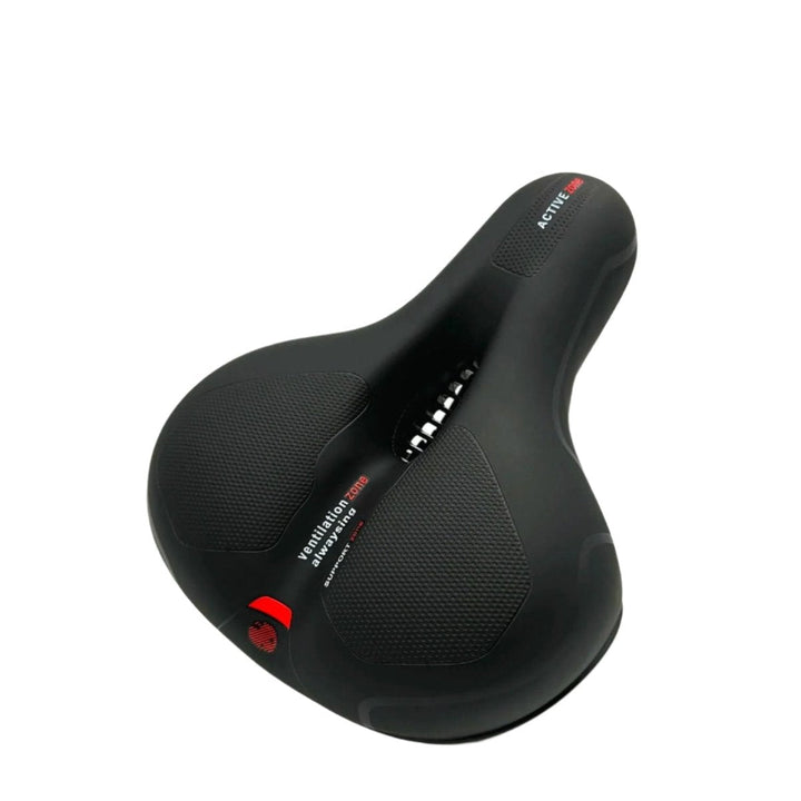 CloudComfort Pro unisex bicycle seat with pressure-relieving memory foam for ultimate cycling comfort and support.