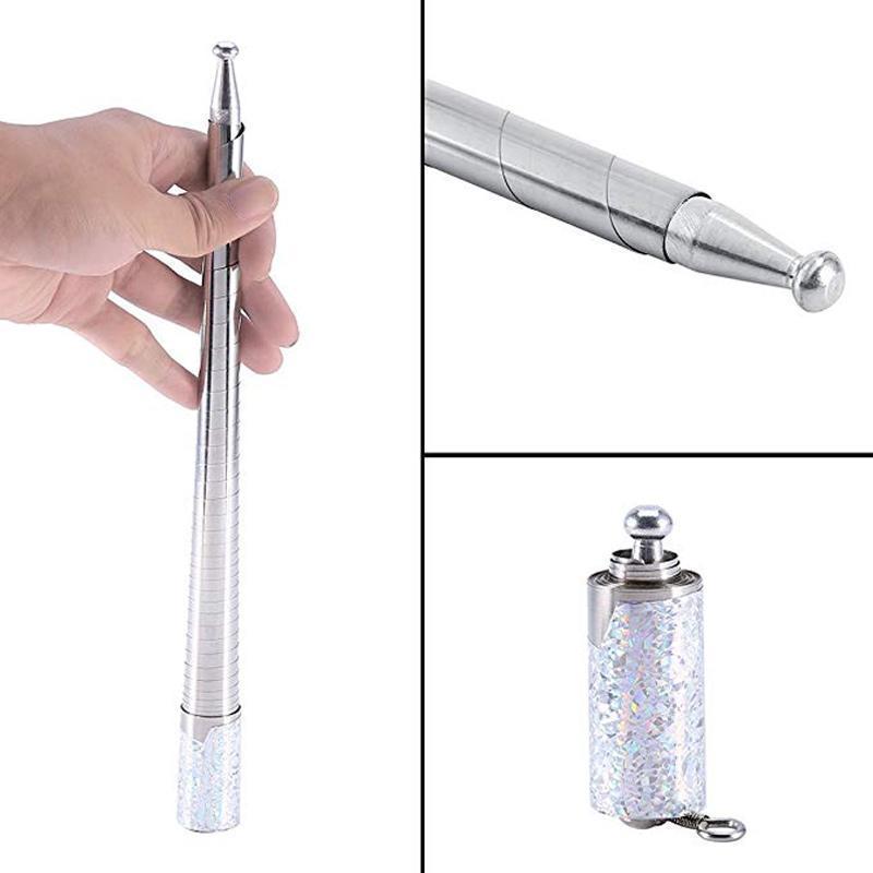 Collapsible steel self-defense staff, compact for easy carrying, essential sports and survival equipment