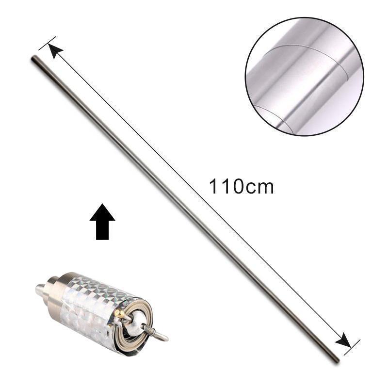 Self-defense training staff made of collapsible stainless steel, ideal for martial arts & safety practice