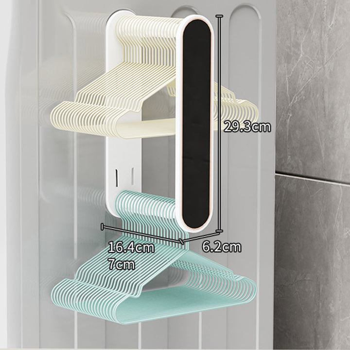 Intelligent space-saving hanger organizer, wall-mounted for ultimate closet and laundry room efficiency.