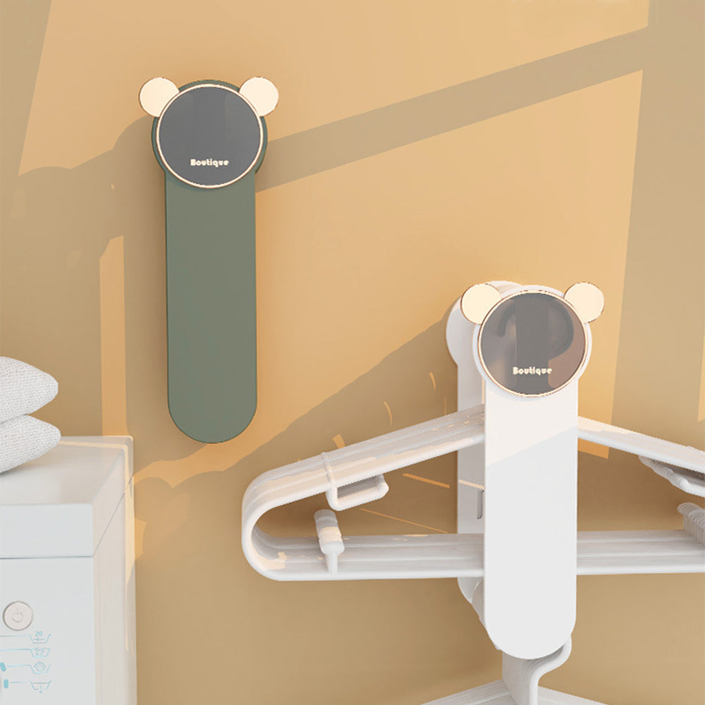 Wall-mounted hanger storage rack, a smart home organization tool for a tidy and efficient closet.
