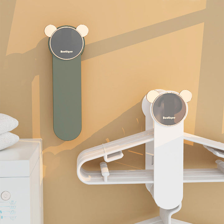 Wall-mounted hanger storage rack, a smart home organization tool for a tidy and efficient closet.