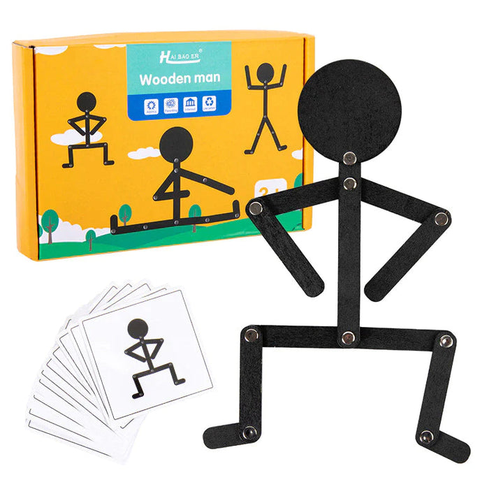 Detailed view of a durable wooden puzzle piece from an educational toy set