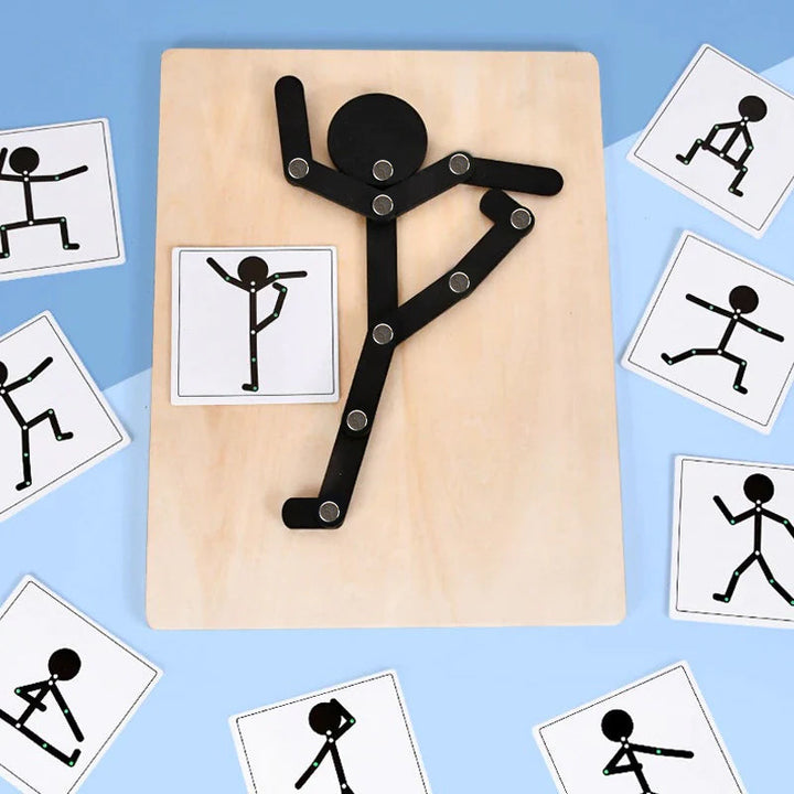 Interactive wooden numbers puzzle for children's early math education