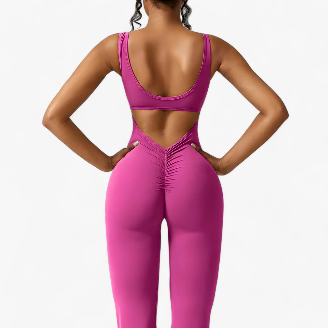 Easy-care women's Amélie jumpsuit, perfect for busy, fashionable lives.