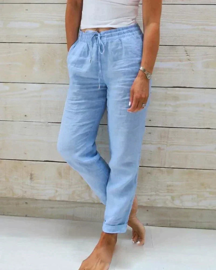 New women's apparel: comfortable wide leg casual pants for a relaxed fit, great for spring and summer fashion.