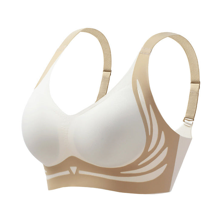 Comfortable women's wireless push-up bra with lifting effect, offering support and a flattering fit.