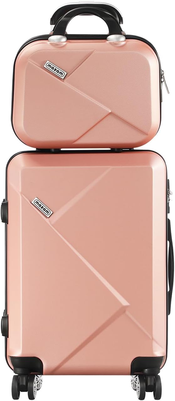 JetTrek compact 2-piece travel essentials. Carry-on luggage set with effortless spinner wheels.