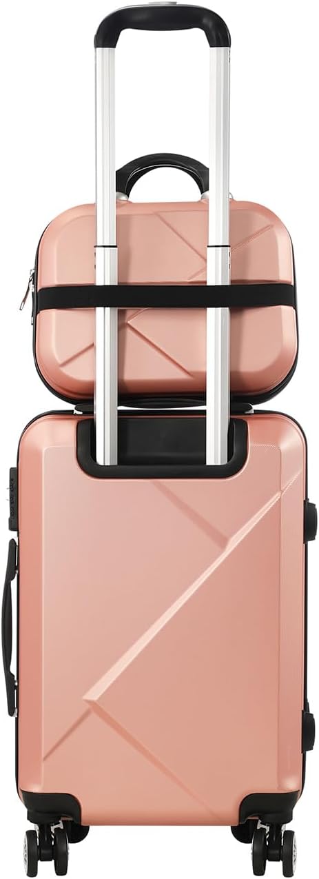 Compact 2-piece carry-on trolley bag set with hardshell design and effortless spinner wheels.