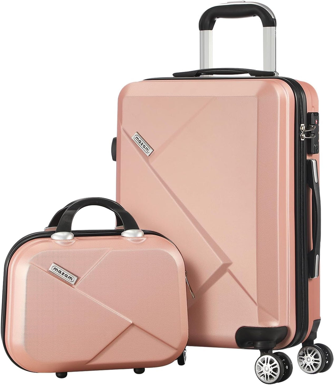 Complete 2-piece carry-on luggage set by JetTrek, featuring smooth spinner wheels and sturdy design.