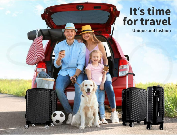 Airport-ready compact black carry-on suitcase for weekend travel, durable hardshell & spinner wheels.