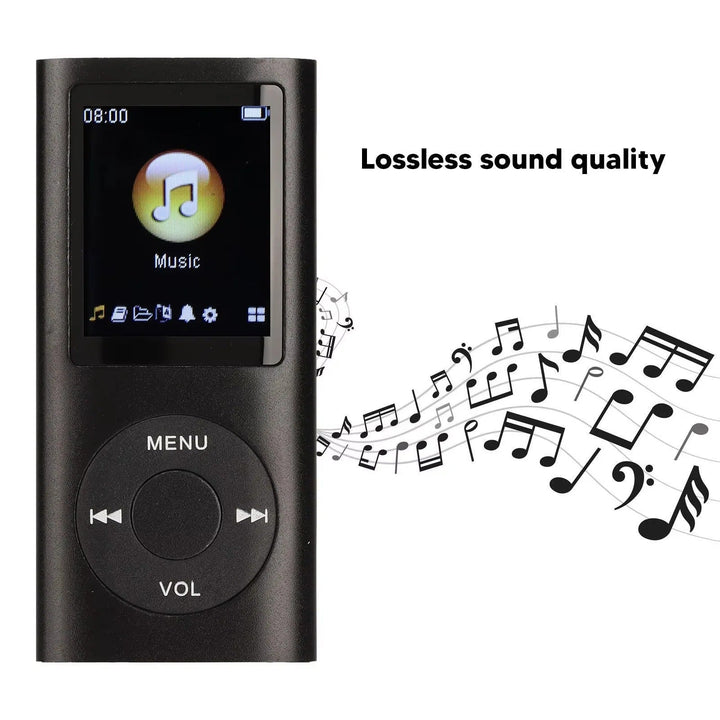 Rechargeable portable music device, compact MP3 player, 1.8" LCD screen, lossless digital audio & video.