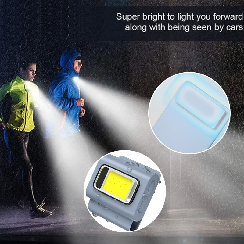 Multi-tool COB work light, illustrating its compact size and various functional features for DIY projects