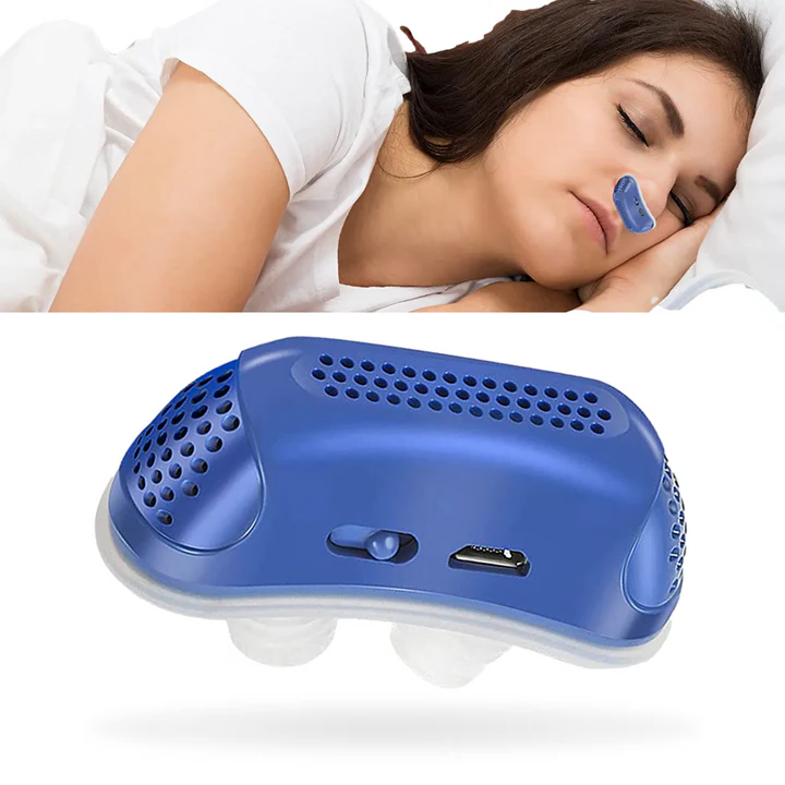 Compact maskless nasal CPAP device for sleep apnea & snoring. Portable & comfortable sleep aid for better breathing.
