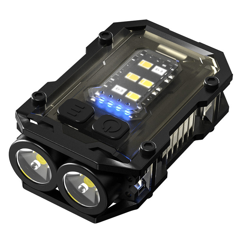 Powerful multi-mode rechargeable LED flashlight, keychain compatible, with a strong, focused beam