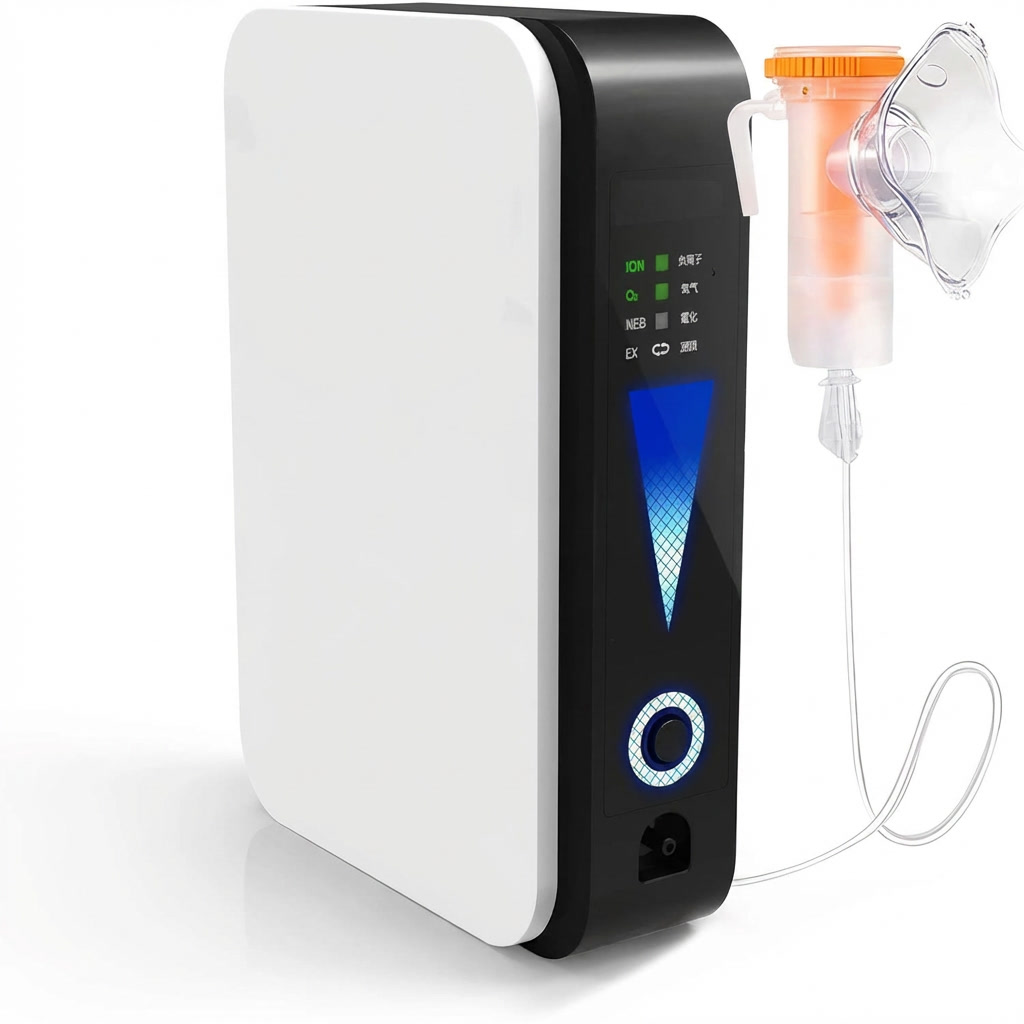 Sleek, quiet portable oxygen concentrator. Personal compact device for enhanced breathing & home health care.