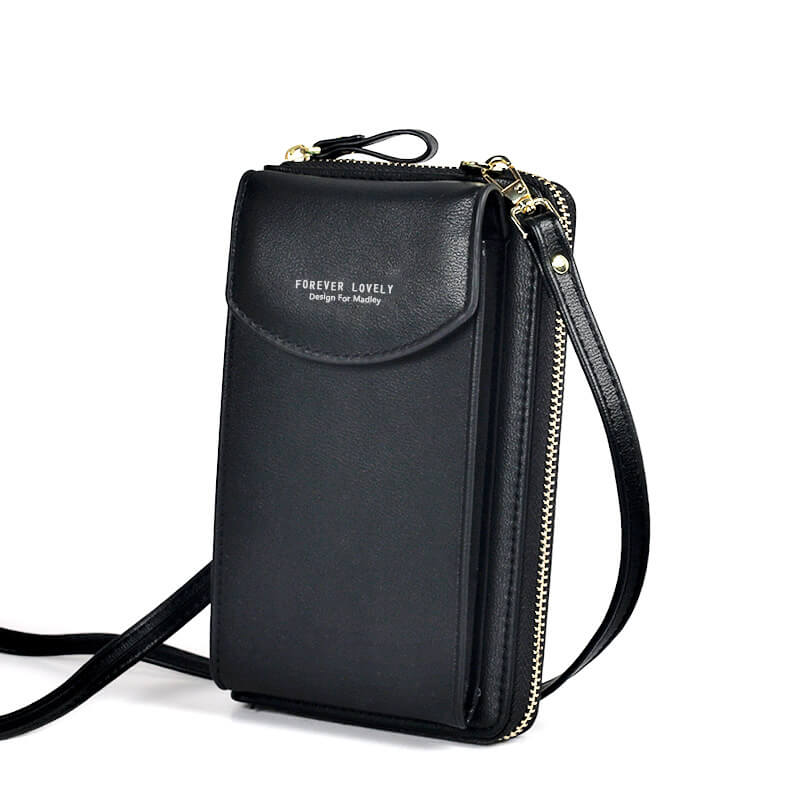 Casual compact PU leather shoulder bag for women, ideal for daily essentials, with an adjustable strap.