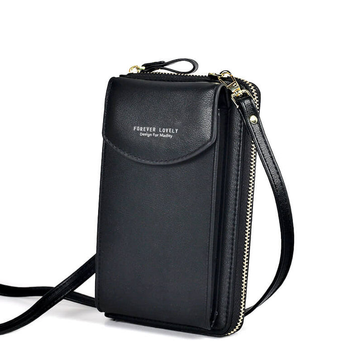 Casual compact PU leather shoulder bag for women, ideal for daily essentials, with an adjustable strap.