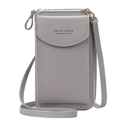 Women's compact PU leather handbag, versatile for daily use, includes adjustable crossbody strap.